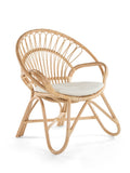 Kouboo Round Rattan Loop Armchair with Seat Cushion