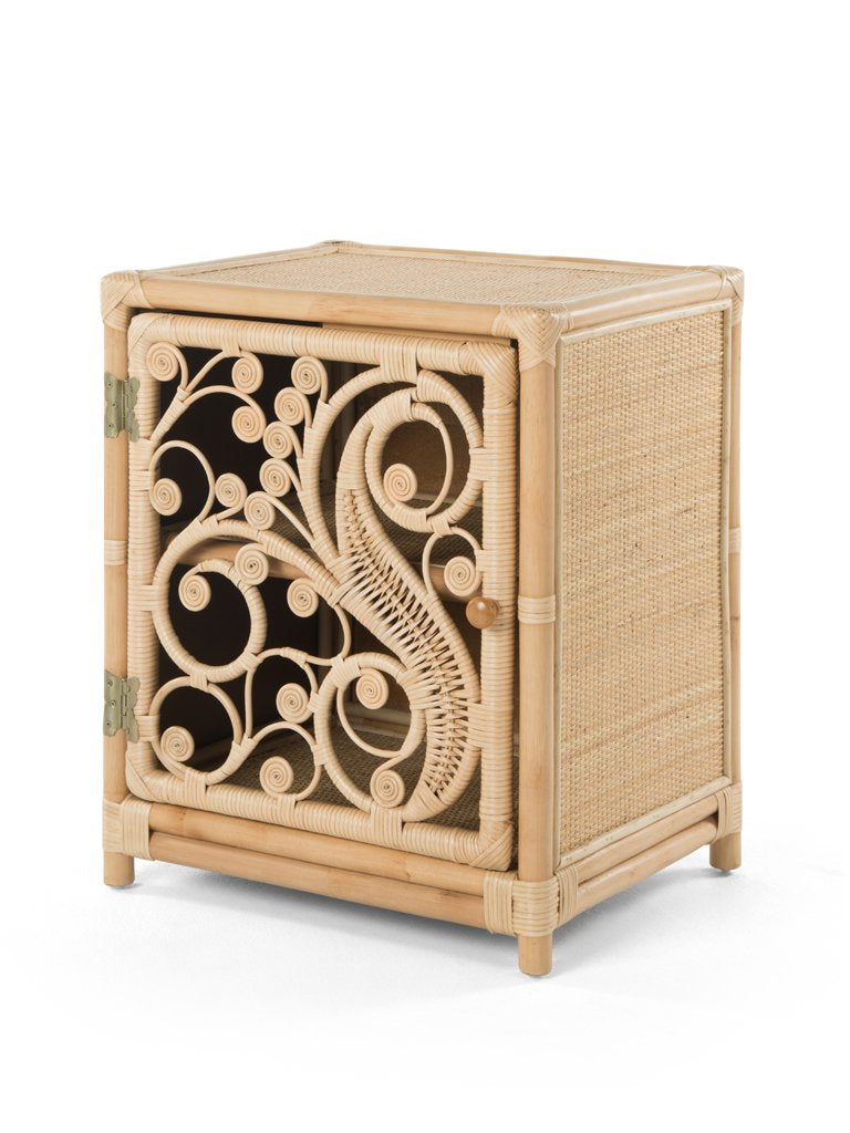 Kouboo Peacock Rattan Nightstand