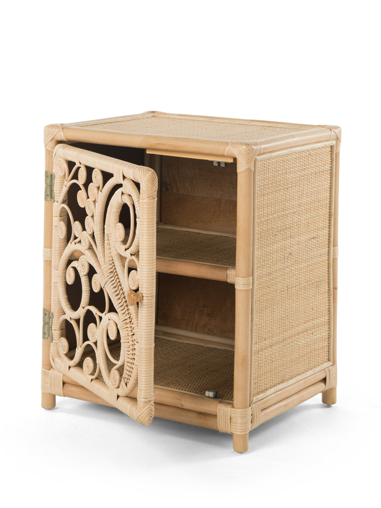 Kouboo Peacock Rattan Nightstand