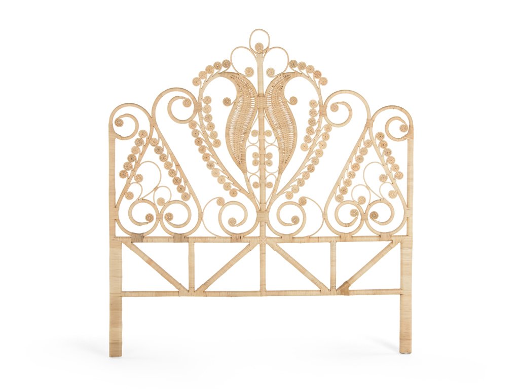 Kouboo Peacock Rattan Headboard