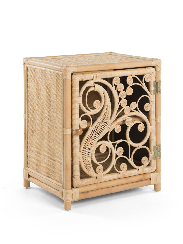 Kouboo Peacock Rattan Nightstand