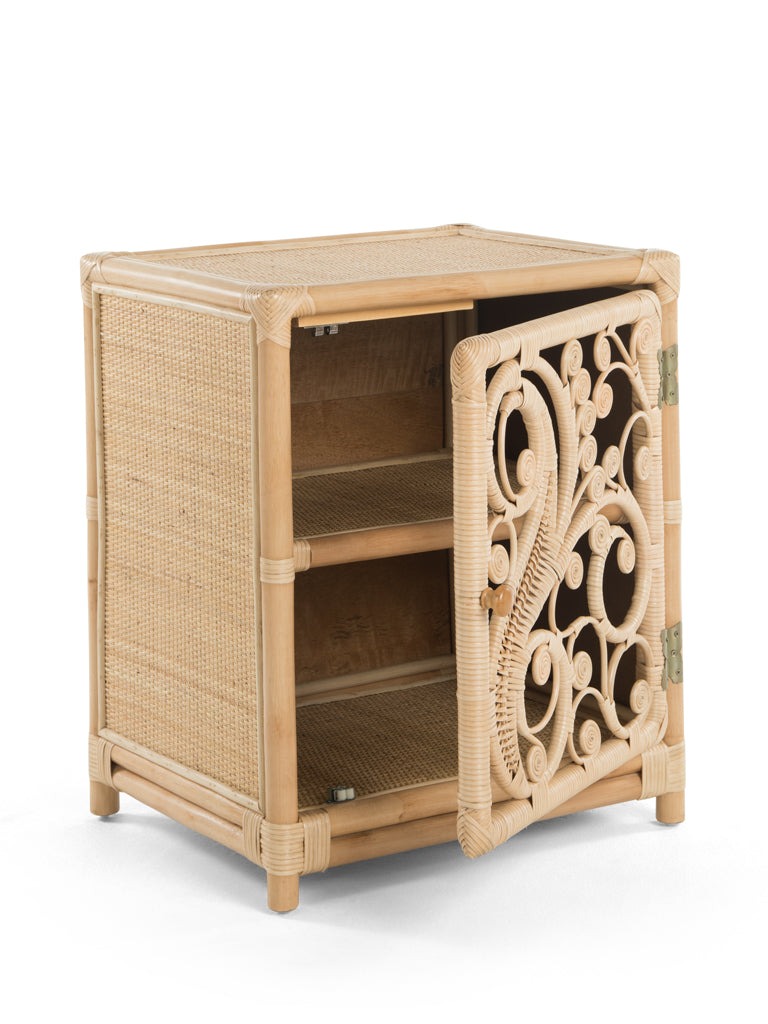 Kouboo Peacock Rattan Nightstand