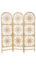 Kouboo Sunflower Rattan 3-Panel Room Divider