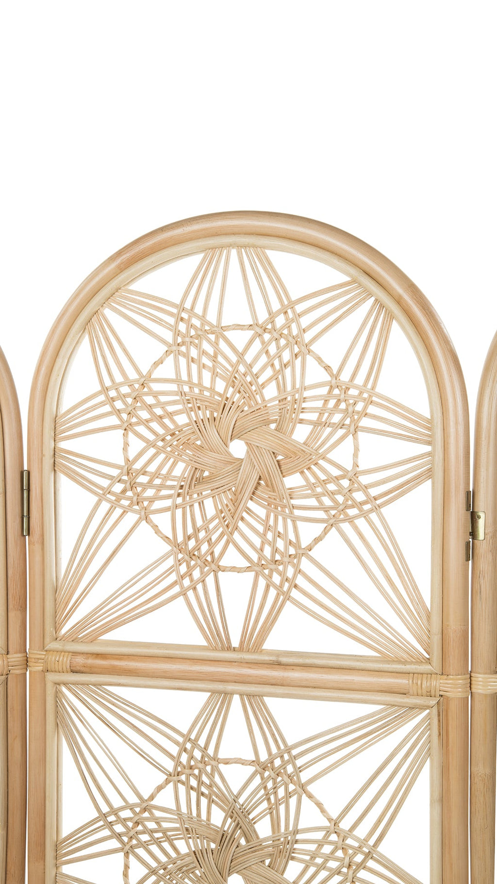Kouboo Sunflower Rattan 3-Panel Room Divider