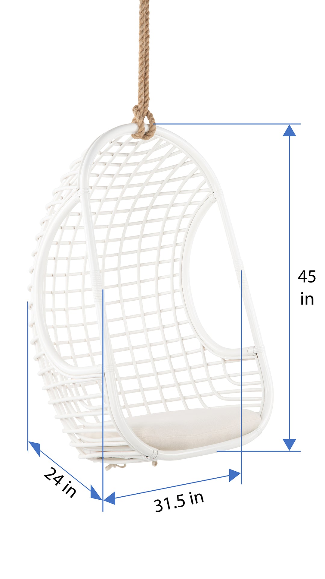 Kouboo Grid Rattan Hanging Chair