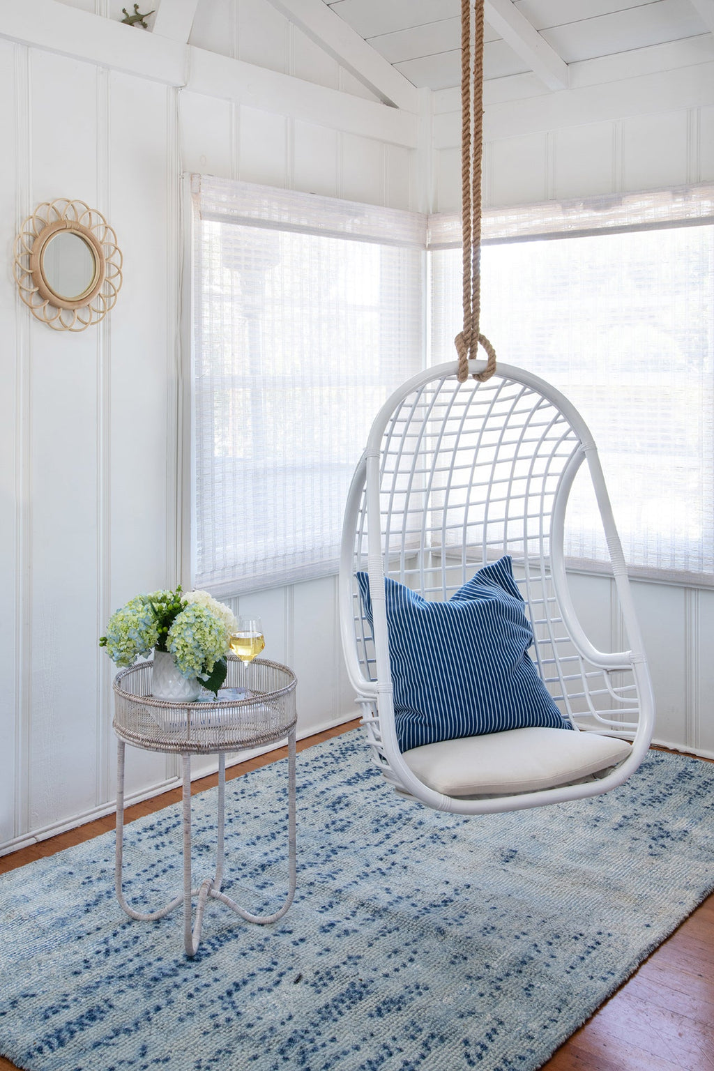 Kouboo Grid Rattan Hanging Chair