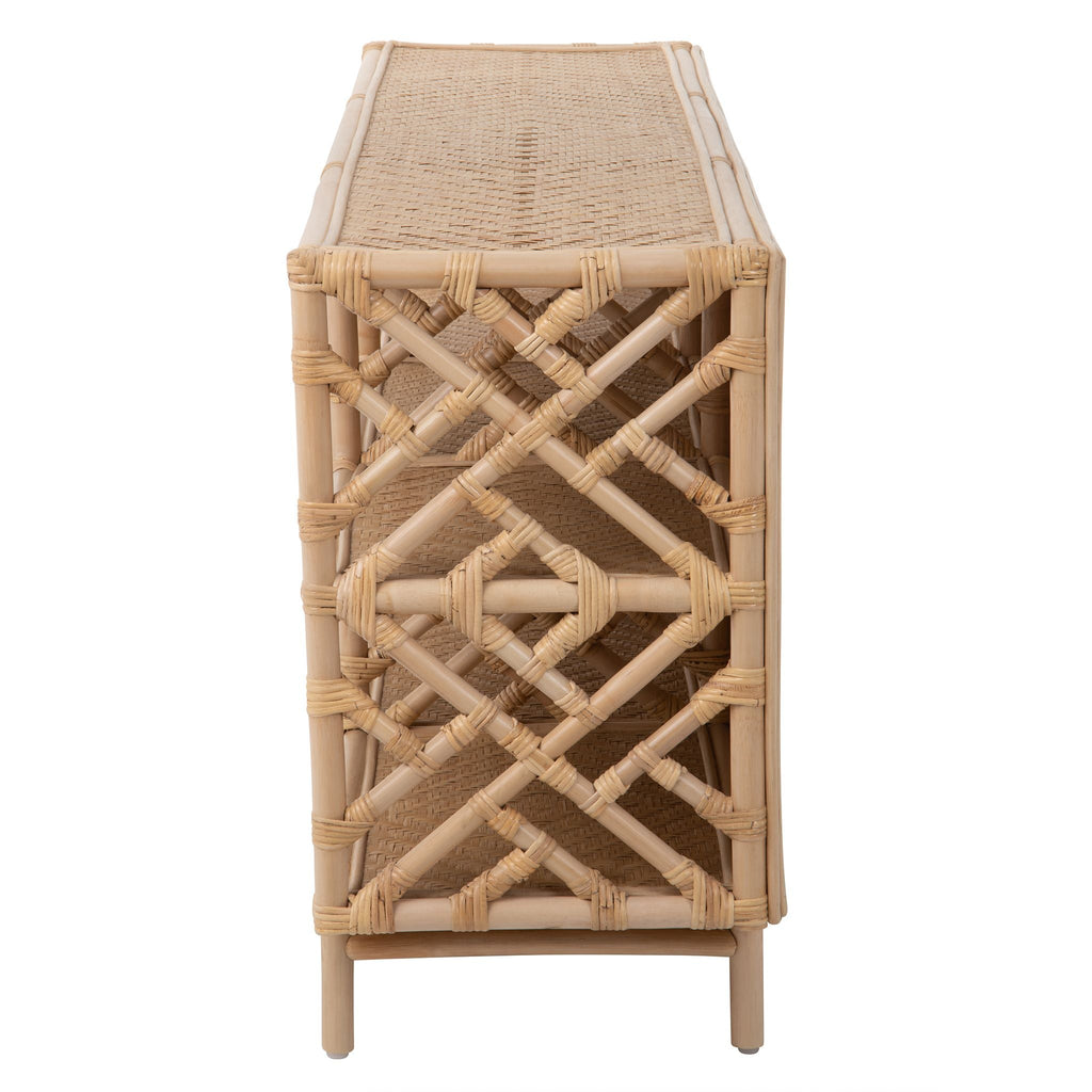 Kouboo Chippendale Rattan Bookshelf and Console Table