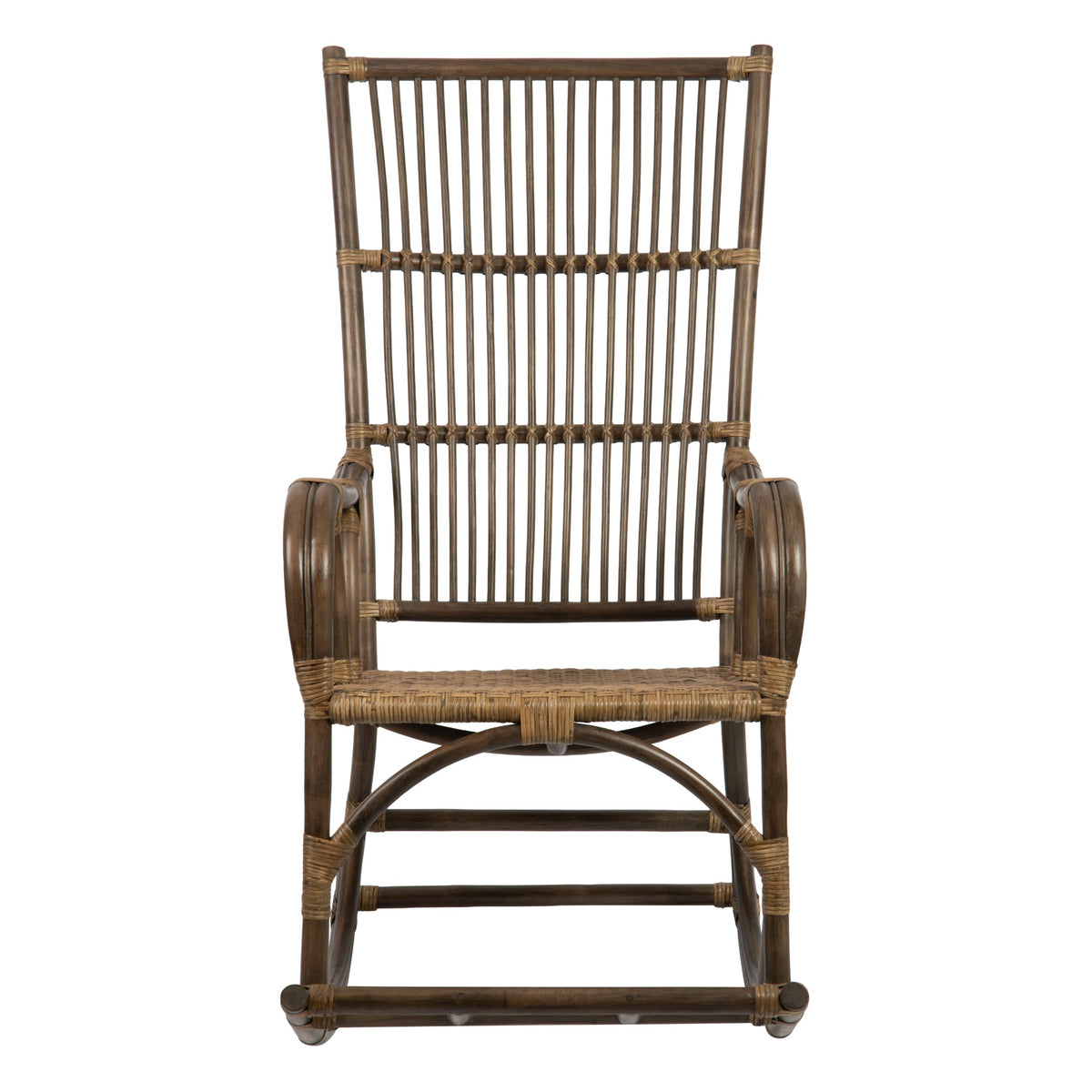 Kouboo Rattan Loop Edged Classic Rocking Chair