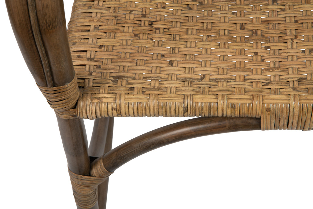 Kouboo Rattan Loop Edged Classic Rocking Chair