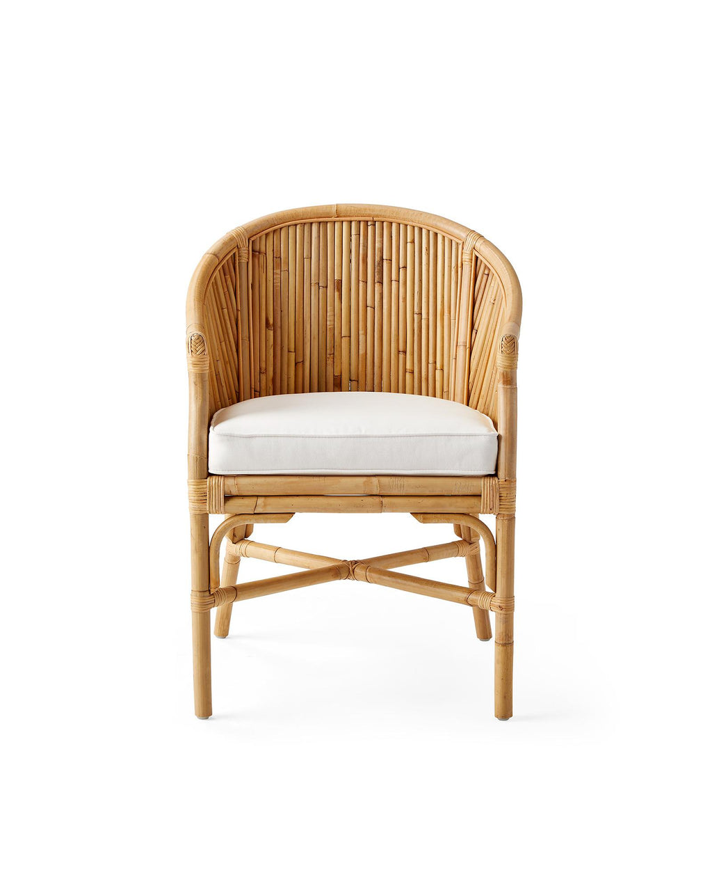 Serena & Lily Copa Chair Handcrafted Woven Rattan