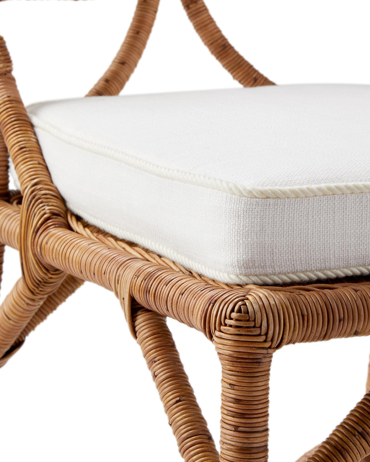 Serena & Lily Antica Handwrapped Rattan Dining Chair