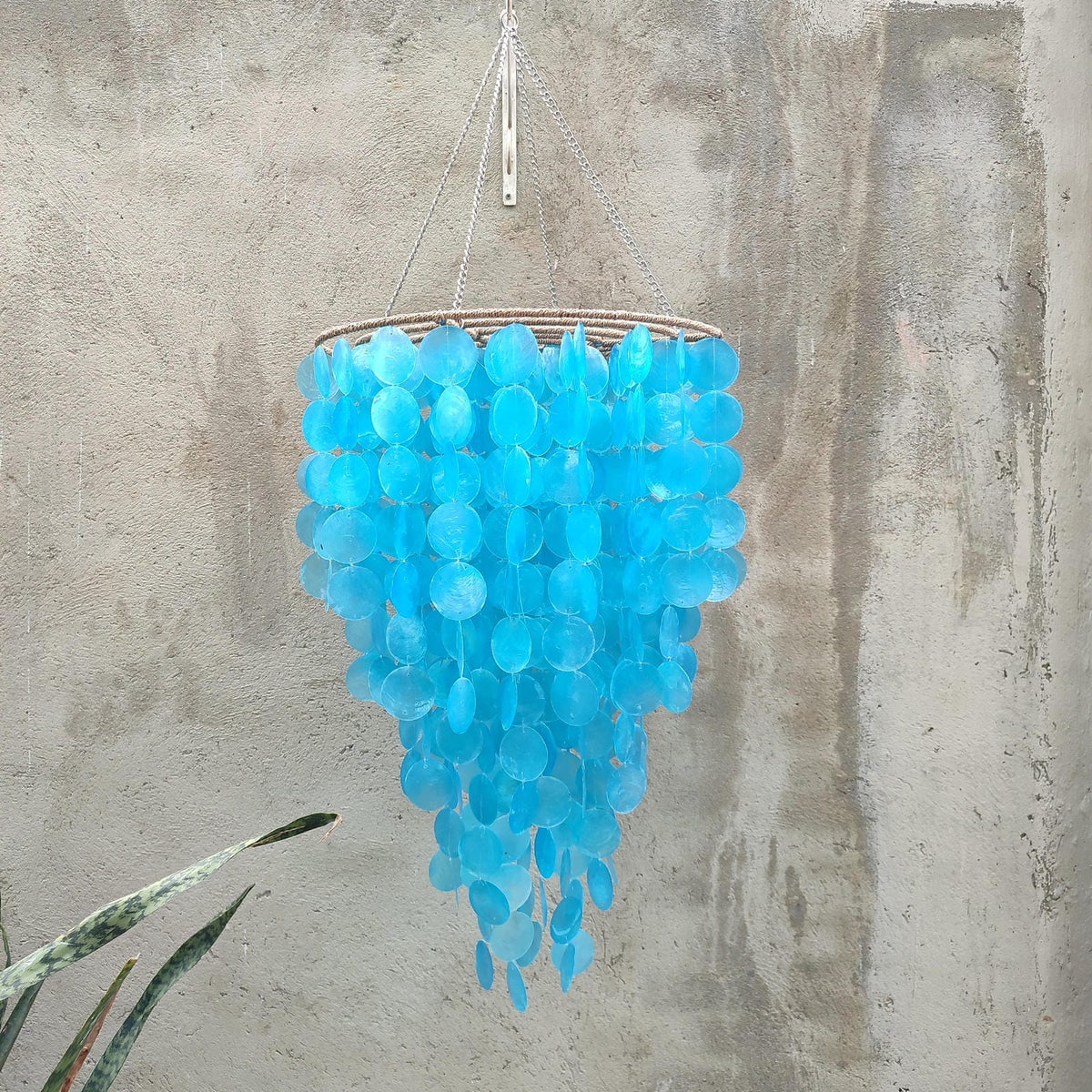 Coastal Capiz Shell Chandelier Lamp Shade