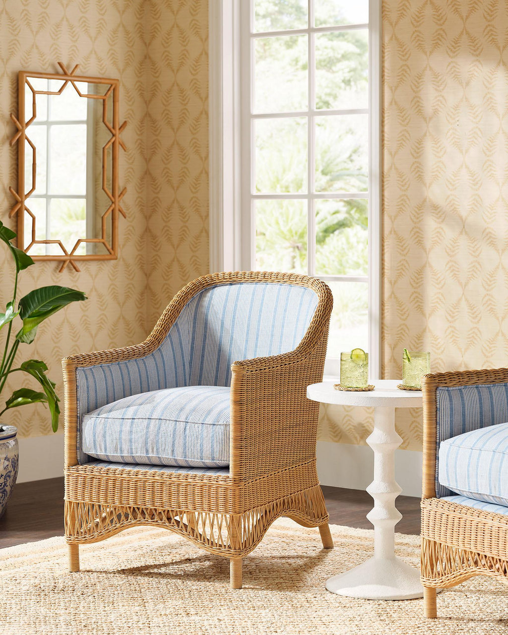Serena & Lily Sconset Rattan Chair