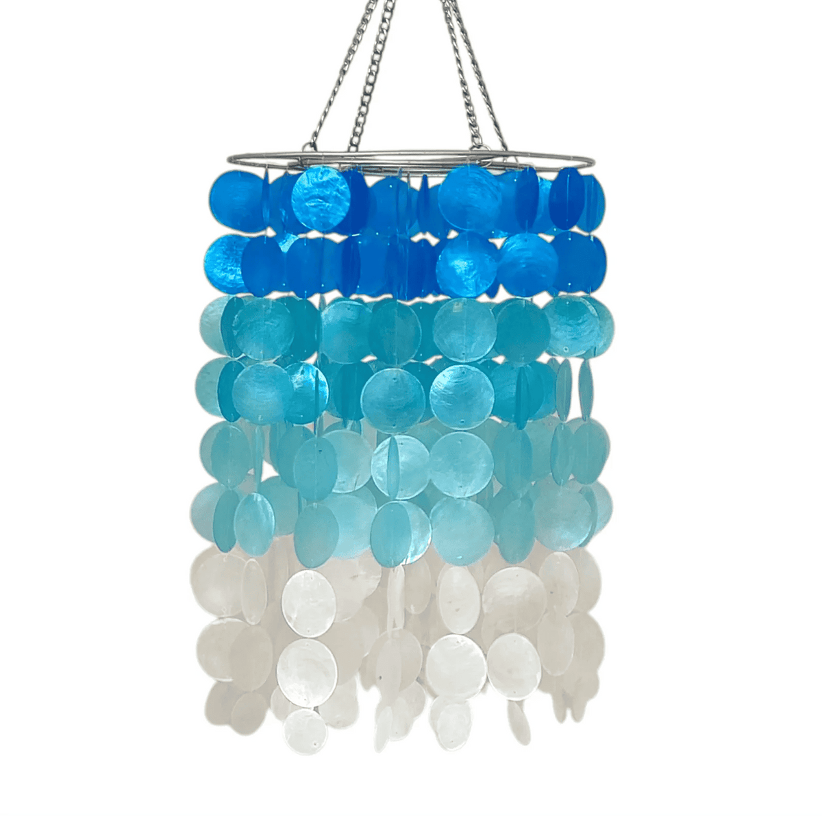 Ombre Capiz Shell Wind Chime and Chandelier