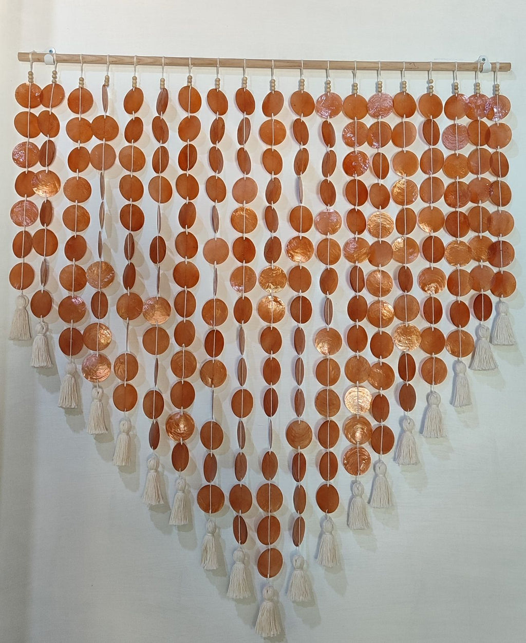 Handmade Coastal Capiz Shell Wall Hanging Decor