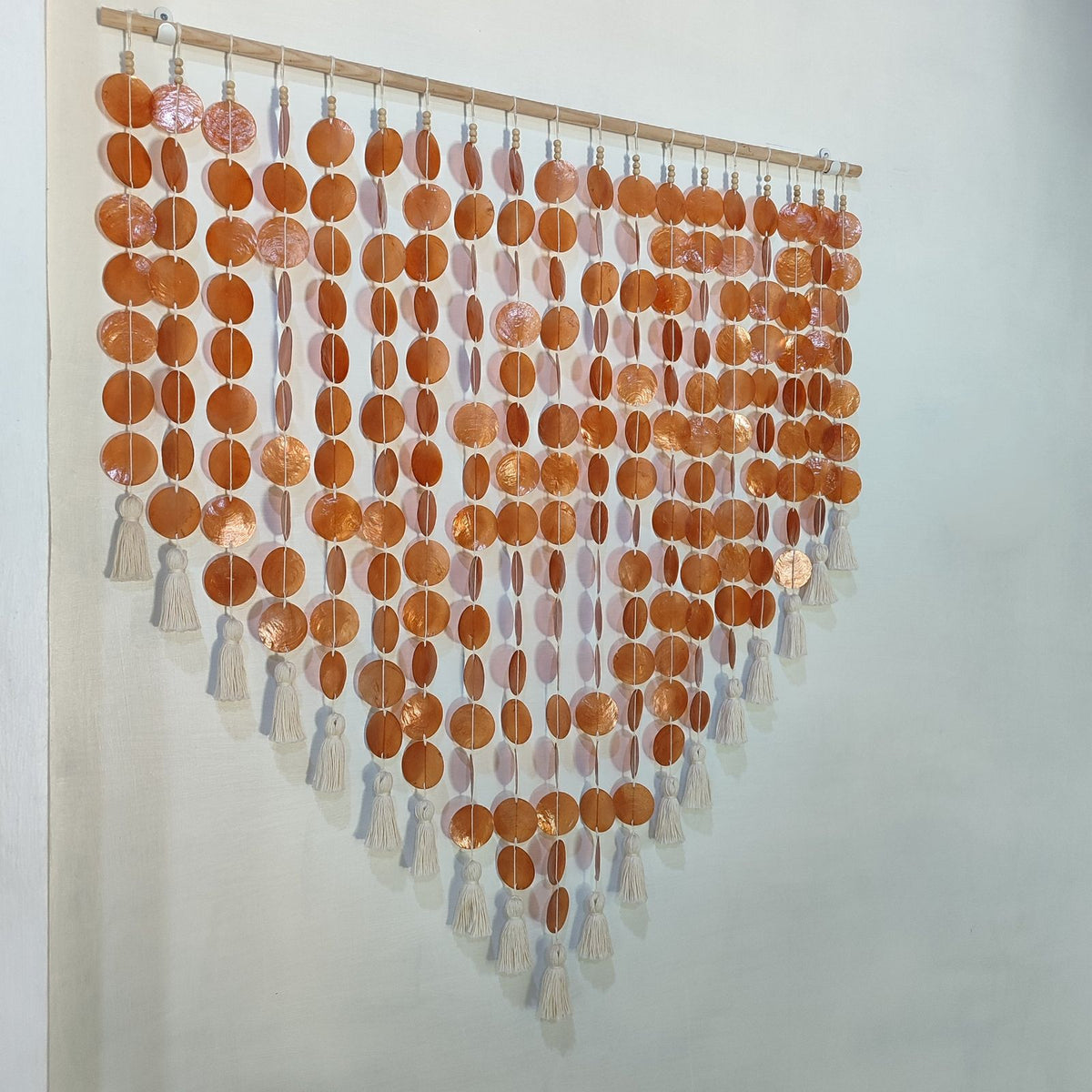 Handmade Coastal Capiz Shell Wall Hanging Decor