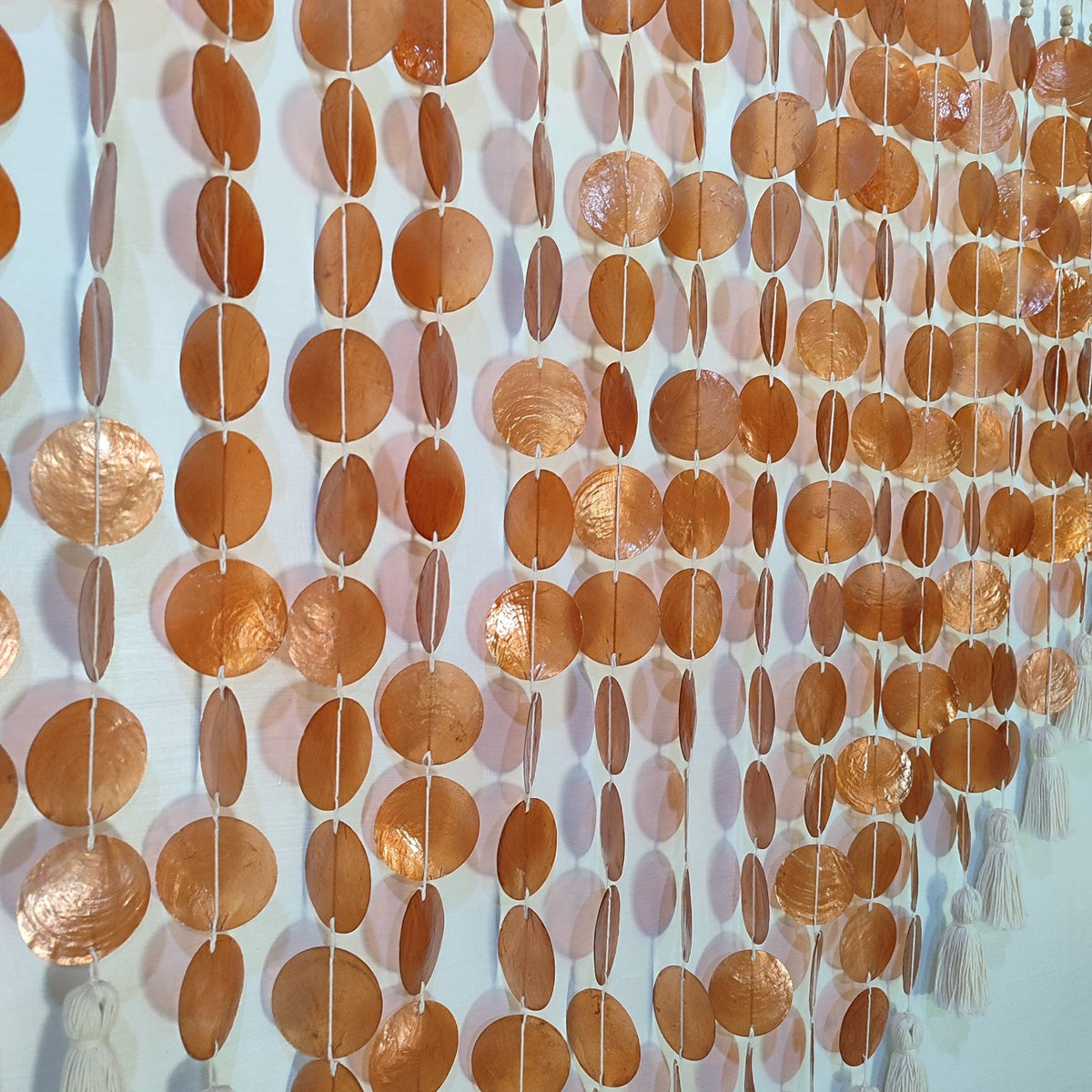 Handmade Coastal Capiz Shell Wall Hanging Decor