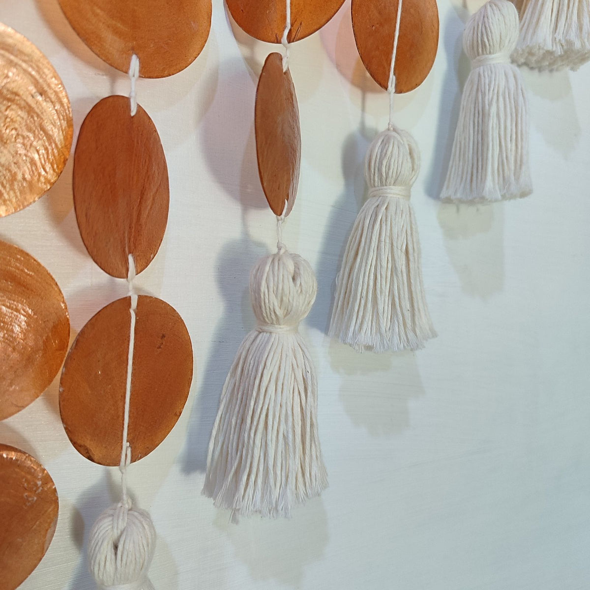 Handmade Coastal Capiz Shell Wall Hanging Decor