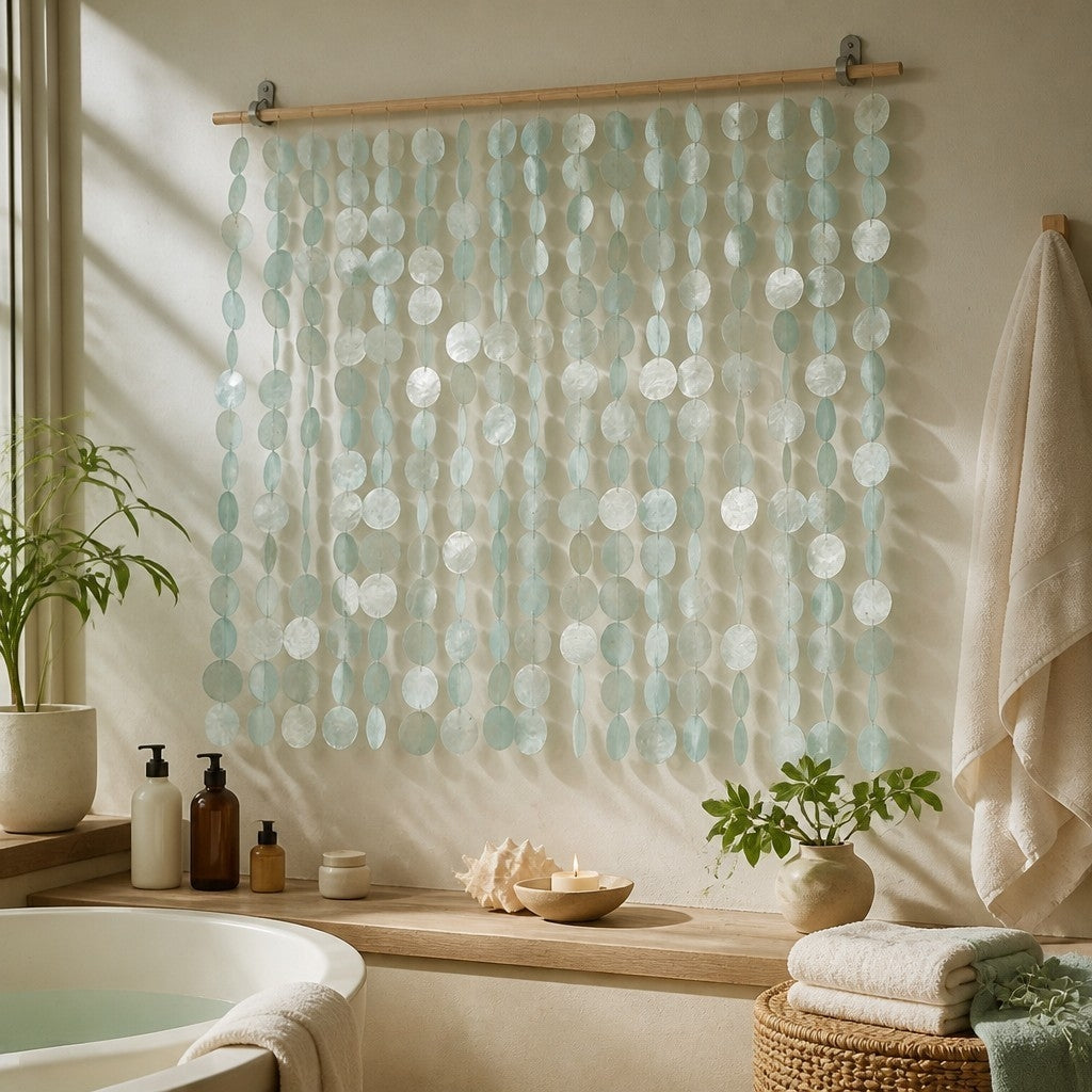 Custom Capiz Shell Wall Hanging Curtain Decor