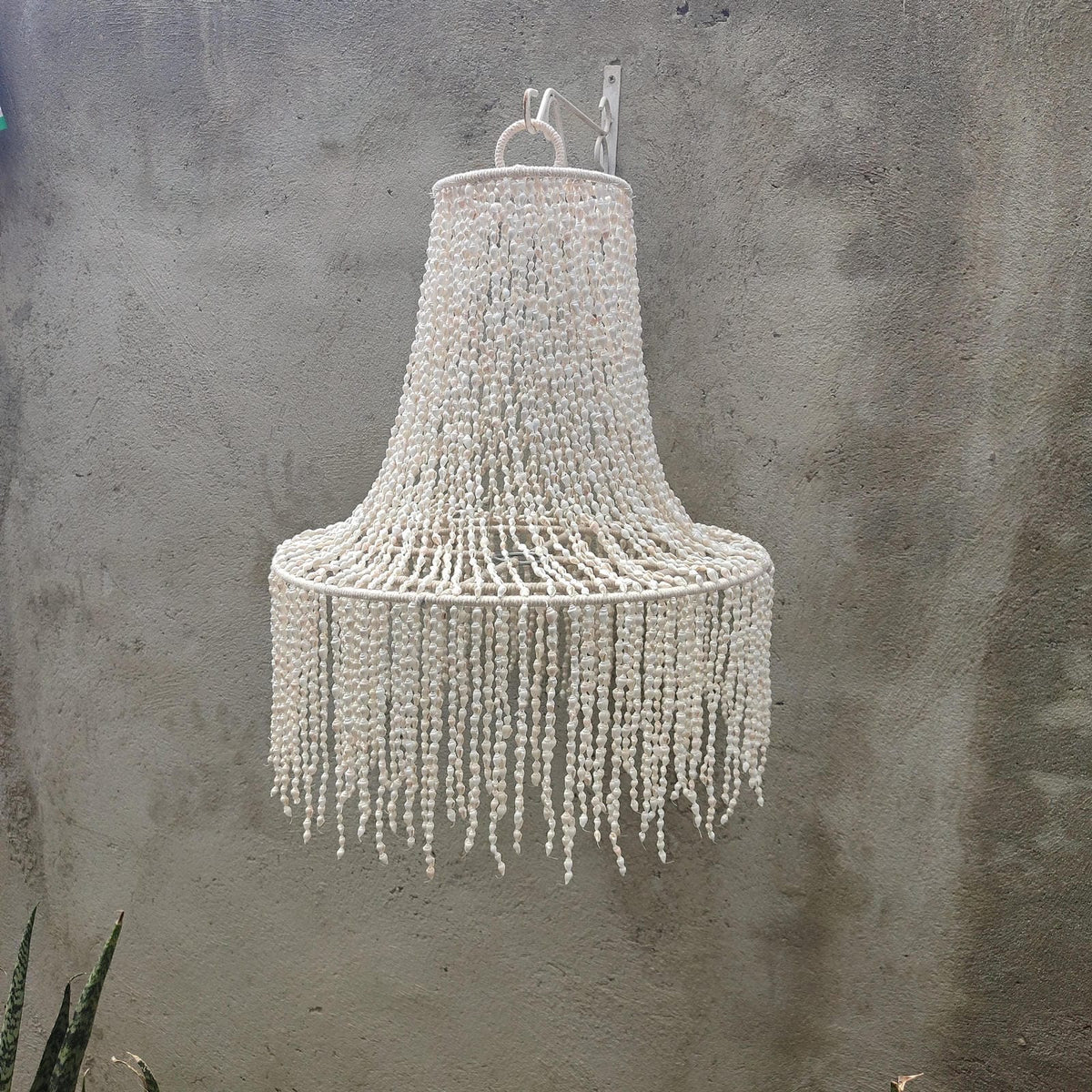 Handmade Coastal Sea Shell Chandelier Lamp Shade