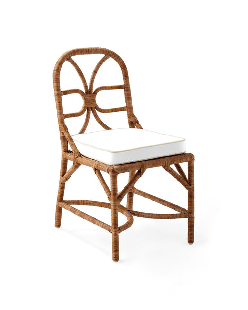 Serena & Lily Antica Handwrapped Rattan Dining Chair